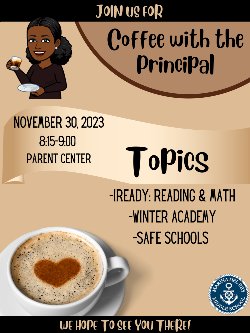 November Coffee with the Principal